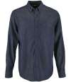 02100 Barry SOL'S Barry Long Sleeve Denim Shirt Denim Brut colour image